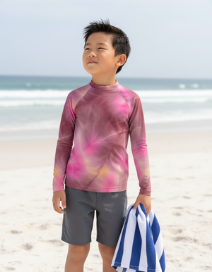 Amaranth Frost Kids Rash Guard Kids Rash Guard — Dripper