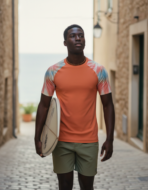 Men's Coral Nebula men's short-sleeve rashguards