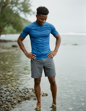 Aqua Rash Guard Men's Rashguard — Dripper
