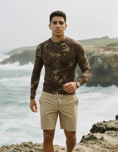 Men's Coffee Bean Mizu rash guard