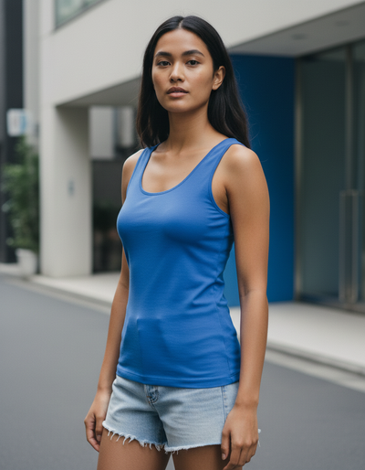 Women's Electric Blue Tank Top tank top
