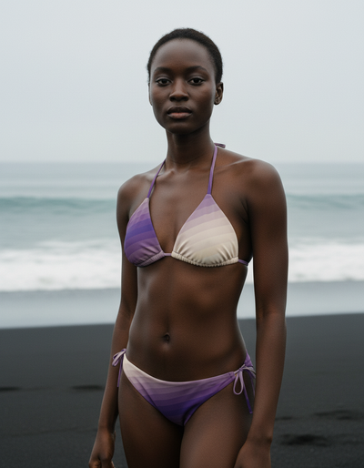 Angora Ripple string bikini
