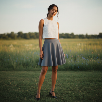 Gray Skater Skirt skater skirt