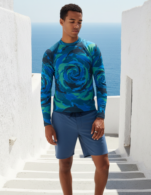 Aqua Rash Guard Men's Rashguard — Dripper
