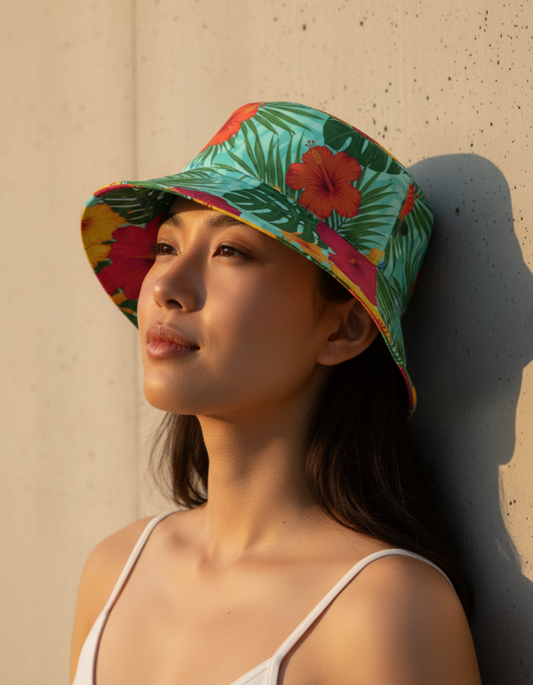Tropical Collection bucket hats