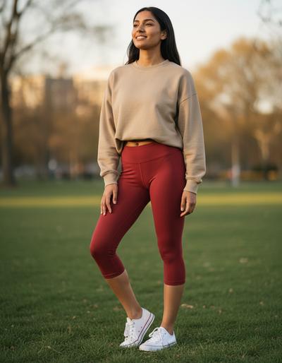 Alizarin Capri Leggings capri leggings