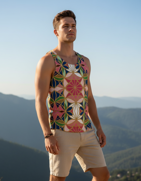 Men's Sakura tank tops