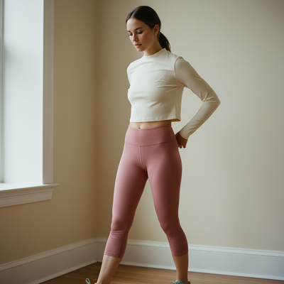 Dusty Rose Capri Leggings capri leggings
