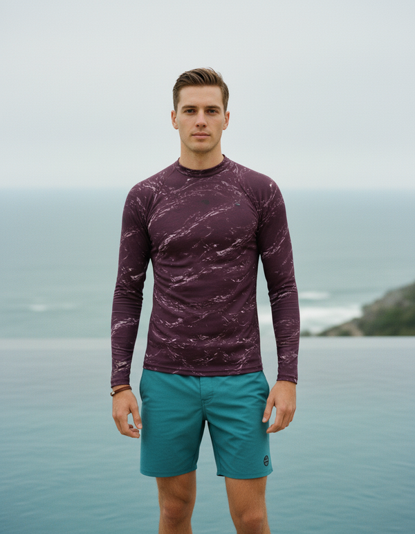 Rashguard in Burnished Lilac Eclipse