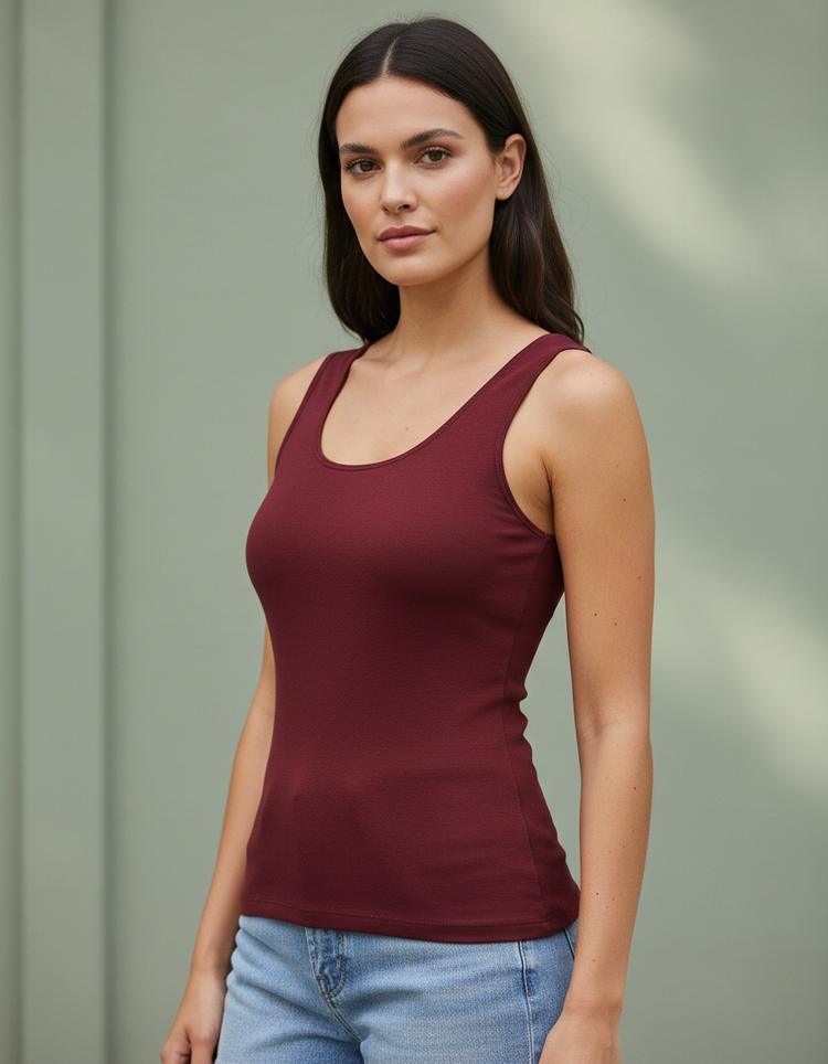 Bordeaux Tank Top Women's Tank Top — Dripper