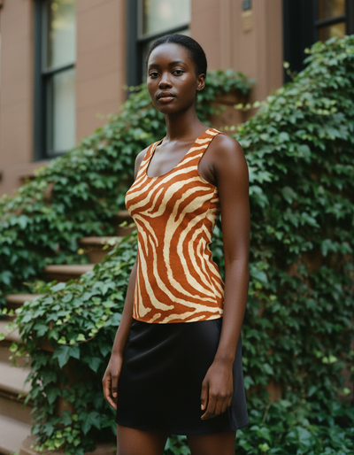Women's Muskmelon Mosaic Tank Top tank top