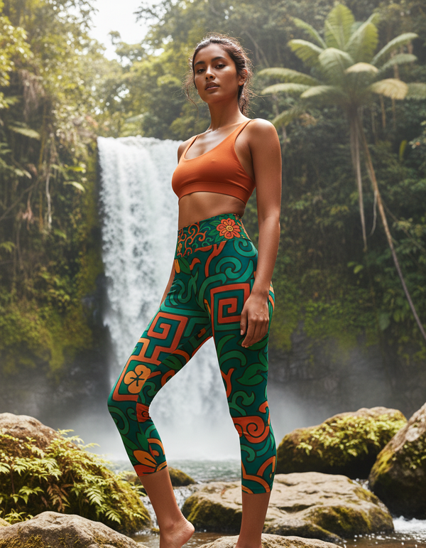Tayal Capri Yoga Leggings Capri Yoga Leggings — Dripper