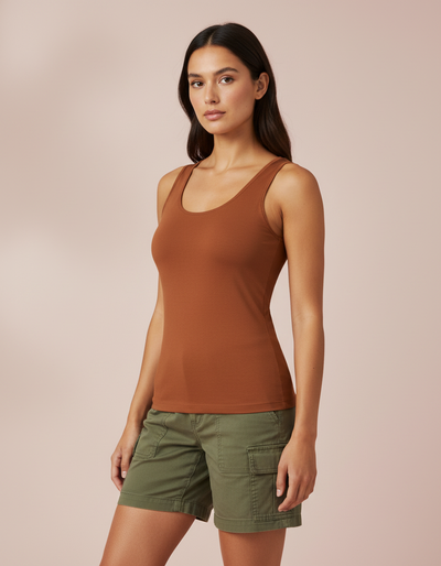 Women's Burnt Sienna Tank Top tank top
