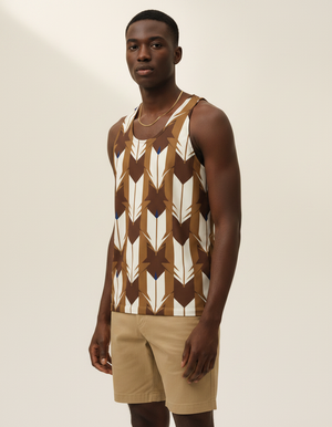 Men's Yagasuri Tank Top