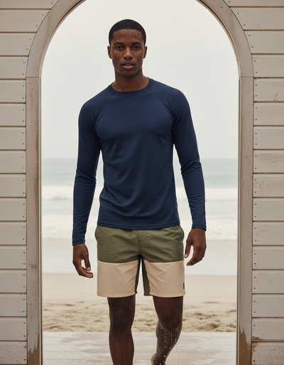 Men's Dark Denim rash guard