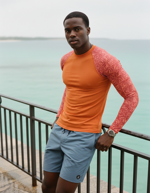 Men's Coral Chord men's short-sleeve rashguards