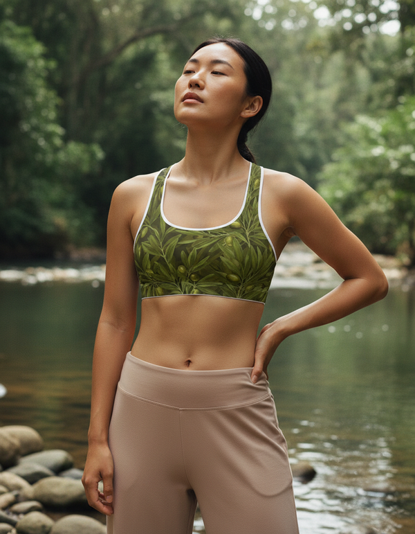 Olive Collection classic sports bras