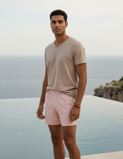 Millennial Pink Men's Swim Trunks swim trunks
