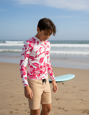 Youth Hot Pink Fusion youth rashguards