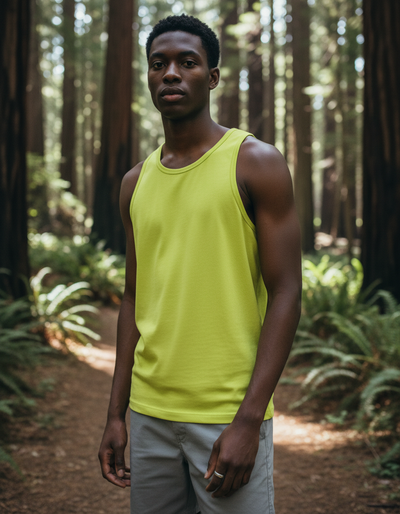Men's Runway Chartreuse Tank Top tank top