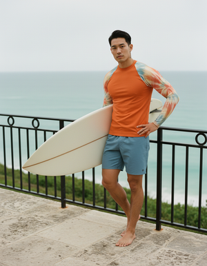 Men's Coral Nebula men's short-sleeve rashguards