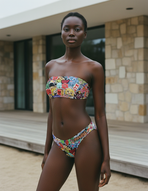 Runway Emerald Yurei bandeau bikinis