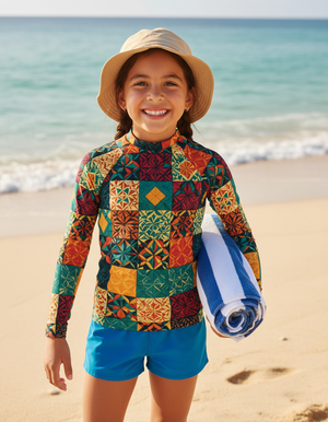 Kids Acacia Pulse kids rashguards