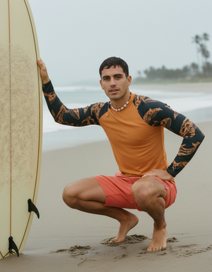 Muskmelon Breeze Rash Guard Men's Rashguard — Dripper