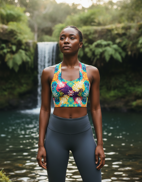 Kente Sports Bra Longline classic sports bras
