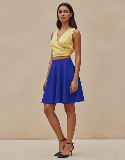 Royal Blue Skater Skirt skater skirt