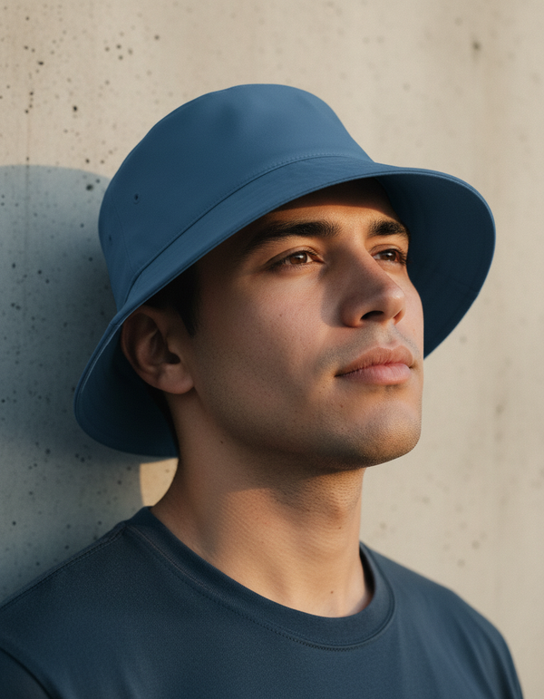Bucket Hat in Harbor Blue