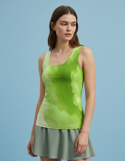 Women's Runway Chartreuse Prism Tank Top tank top