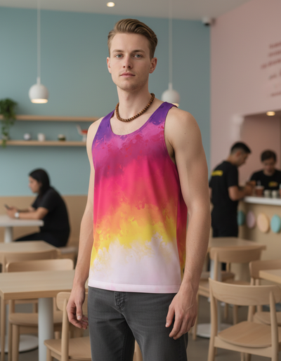 Men's Electric Fuchsia Radiance Tank Top tank top