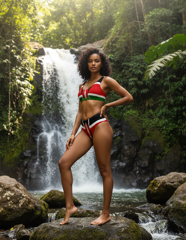 Safari High-Waisted Bikini bikini — Dripper