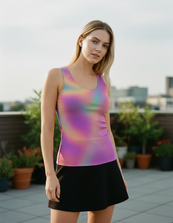 Tank Top in Electric Fuchsia Chroma