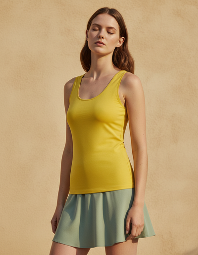 Women's Yellow Tank Top tank top