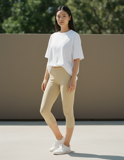 Wheat Capri Leggings capri leggings