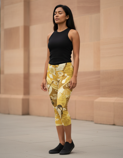 Yellow Mizuki Capri Leggings capri leggings