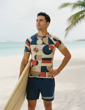 Men's Amber Haze Form men's short-sleeve rashguards