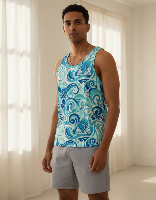 Tide Tank Top Men's Tank Top — Dripper