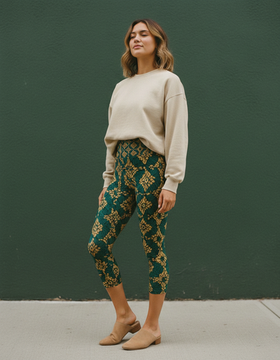 Alexandrite Boca Capri Yoga Leggings capri yoga leggings