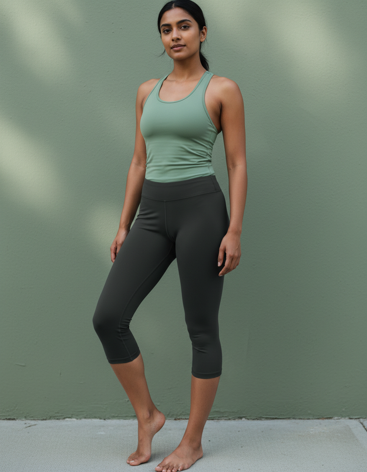 Anthracite Capri Leggings Capri Leggings — Dripper