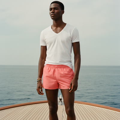 Living Coral Men's Swim Trunks swim trunks
