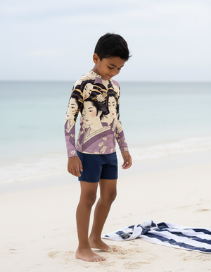 Kids Burnished Lilac Yume kids rashguards