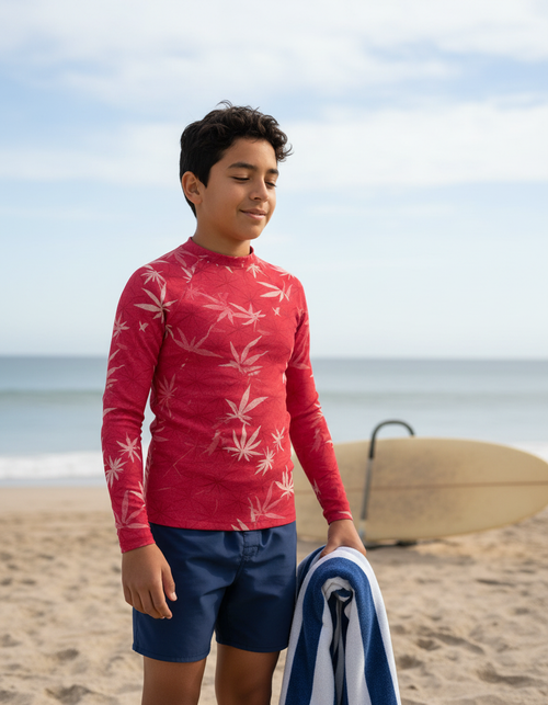 Hot Pink Mizu Youth Rash Guard Youth Rash Guard — Dripper