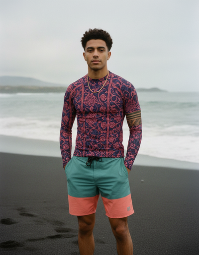 Men's Electric Fuchsia Tana rash guard