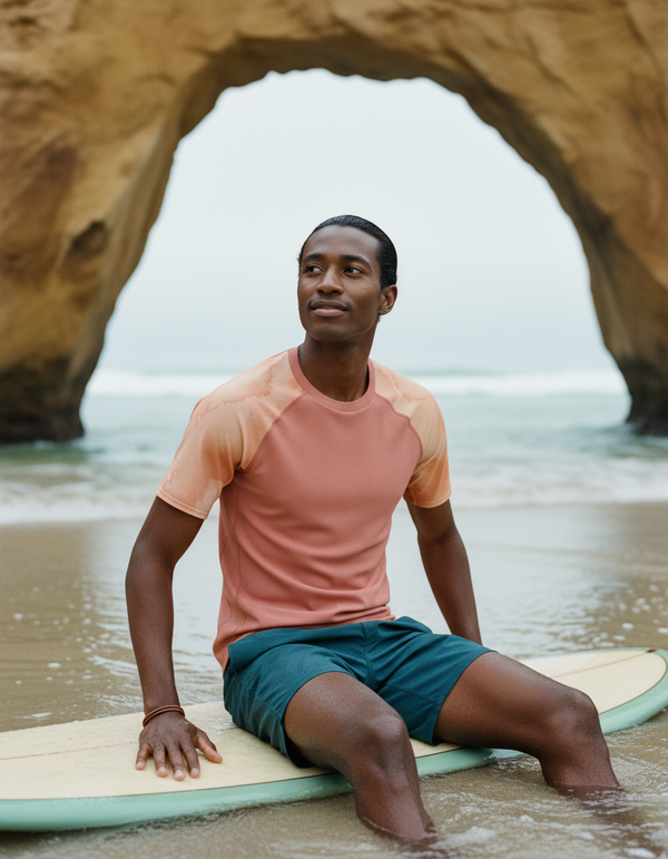 Men's Watercolor Rash Guard