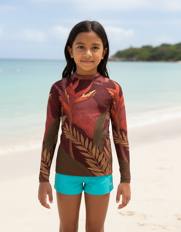 Kids Gauguin Tahiti Rash Guard
