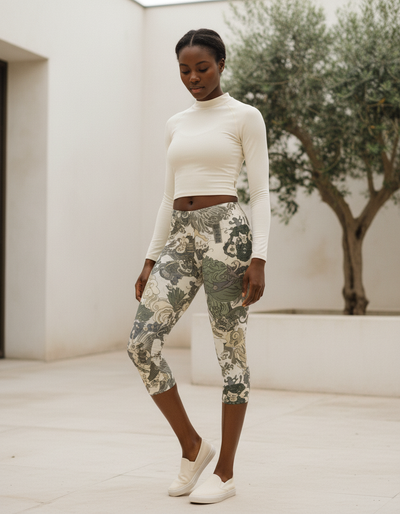 White Onyx Ehon Capri Leggings capri leggings