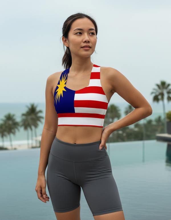 Malaysian Collection longline sports bras